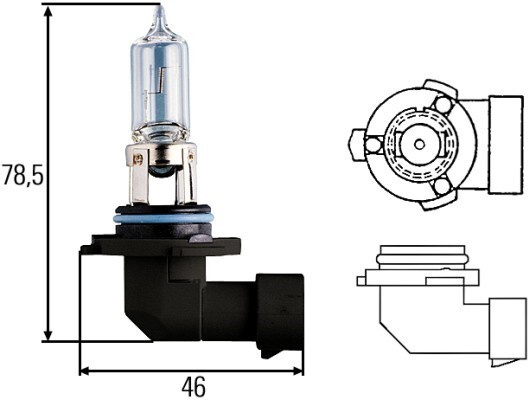 Żarówka 12V 60W-HB3-P20D HELLA