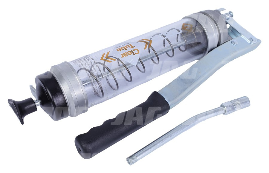 JAG90-0114 Smarownica ręczna z przezroczystą obudową 400g, gwint M10x1 GROZ