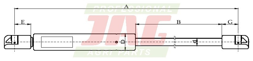 JAG99-1005 Siłownik gazowy