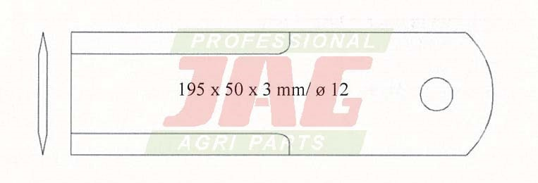 JAG01-0033 Nóż sieczkarni stały RADURA