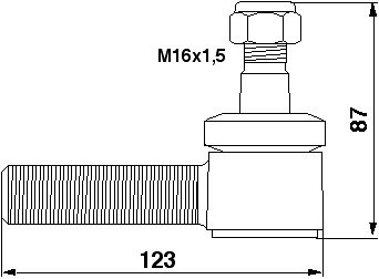 JAG01-0013 Gałka targańca ROTA, CLAAS 0006700980 JAG JAG01-0013