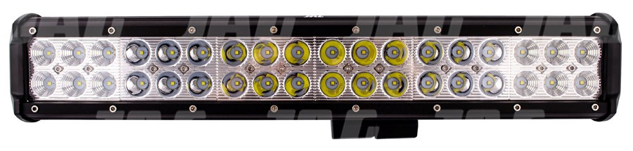 JAG96-0041 Lampa robocza LED, 108W, 10-30V, 36 CREE LEDx3W, FLOOD/SPOT/FLOOD, Listwa podwójna