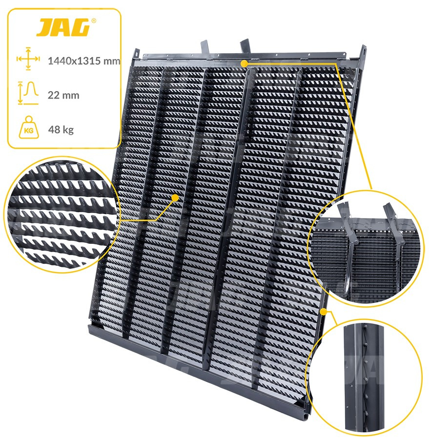 80430148 Sito żaluzjowe górne, lamela-22mm Premium, NEW HOLLAND 80430148