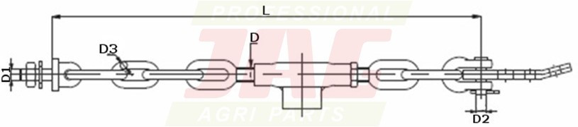 JAG98-0780 Łańcuch stabilizujący