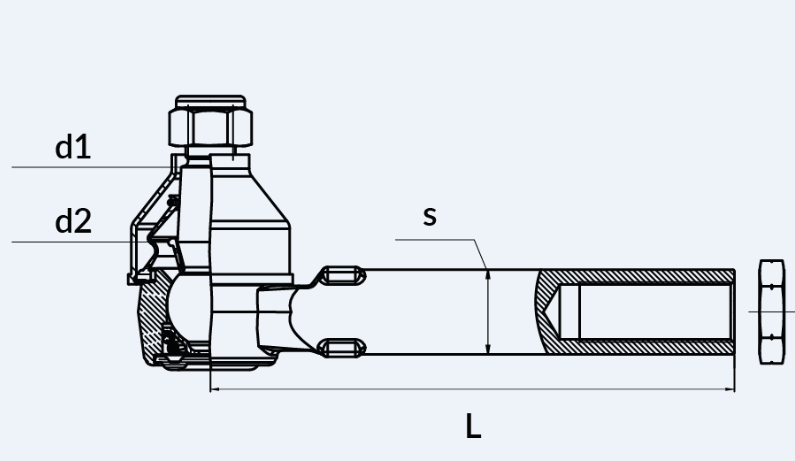 81878549 Przegub kulowy, NEW HOLLAND 81878549 FORD F1878549