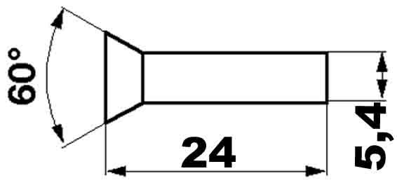 JAG01-0021 Nit płaski /op.500g/ 5.4x24, JAG JAG01-0021 CLAAS 0002440270