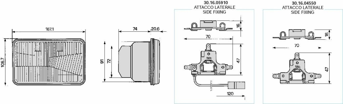 05.494.000.01 Reflektor przedni COBO