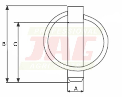 JAG98-0123 Zawleczka 12 mm