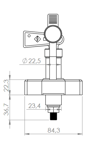 Wyłącznik prądu masy 500A 12/24V