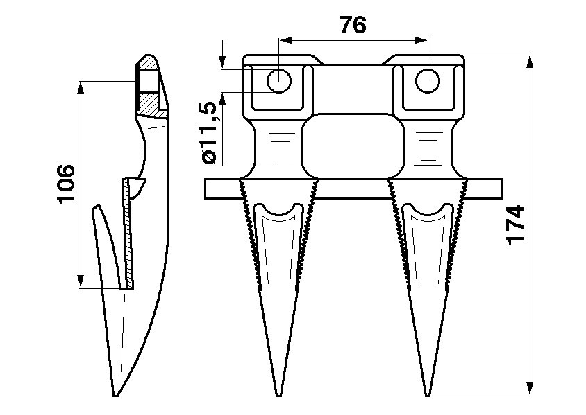 JAG11-0003 Bagnet podwójny