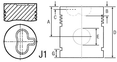 1884101M91 Tłok sworzeń, MASSEY FERGUSON 1884101M91 829731M91