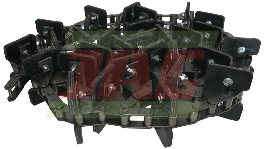 JAG04-0077 Przenośnik łańcuchowy kompletny (łopatki skręcane) JAG