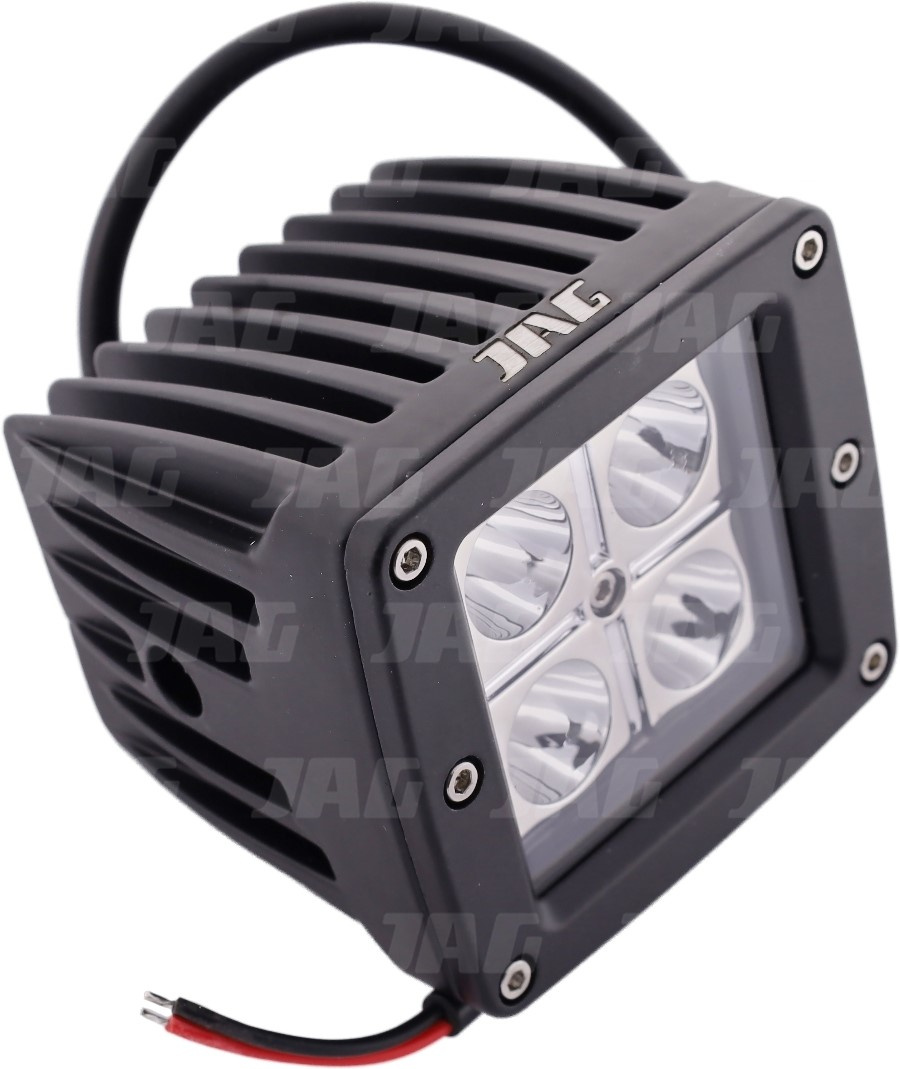 JAG96-0021 Lampa robocza LED, 16W, 10-30V, 4 CREE LEDx4W, SPOT, Kwadratowa JAG