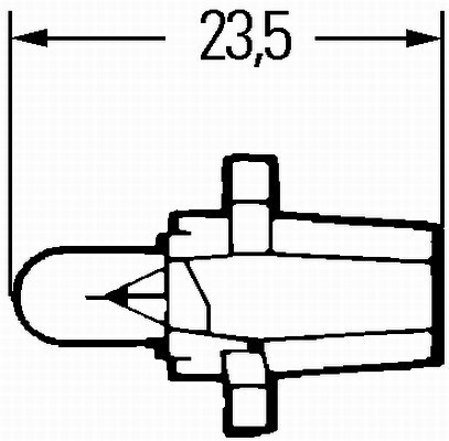 Żarówka 12V1.2W-B8.7D-HELLA