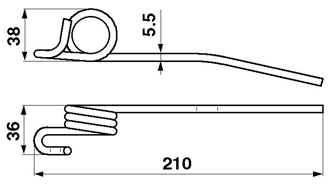 JAG22-0013 Sprężyna motowidła