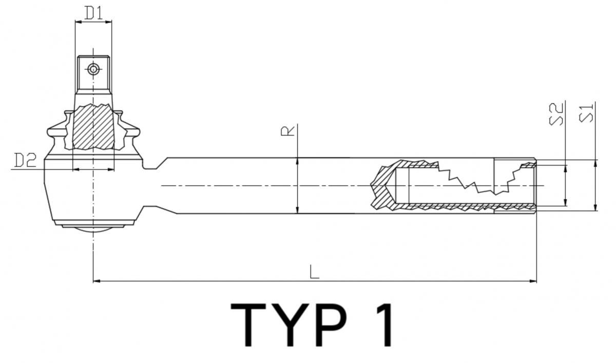 JAG08-0002 Przegub kulowy ROTA