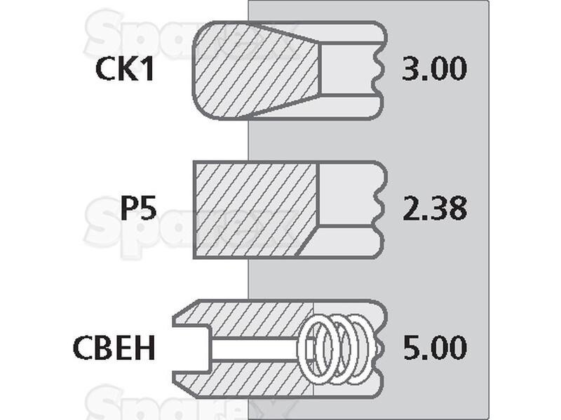 AR55759 Pierścienie tłokowe