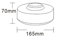 JAG96-0053 Lampa Błyskowa JAG-LED, 48SMD, 9-30V, R10, R65, Uchwyt na magnes, UFO