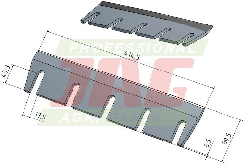 Nóż MWS Germany Premium, KRONE 3507720 2197143