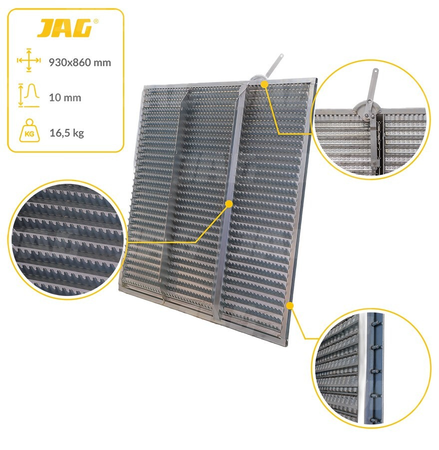 JAG05-0041 Sito żaluzjowe ocynkowane górne, lamela-10mm JAG Premium, CLAAS 0007045050