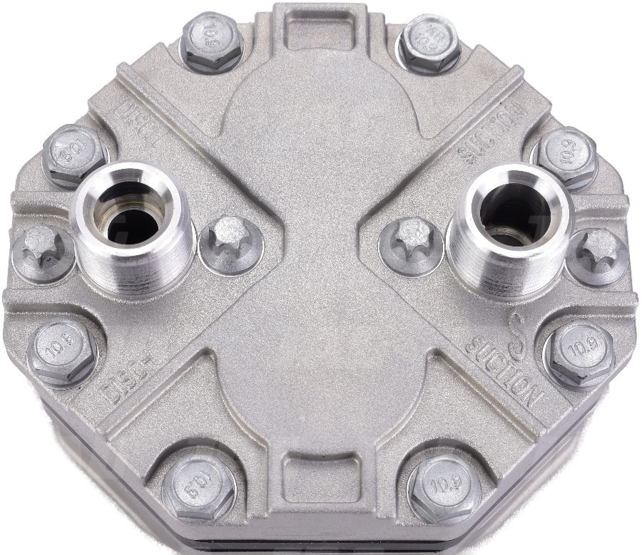 JAG08-0280 Sprężarka klimatyzacji (przyłącze na oring), CLAAS 0006259892 0006259890