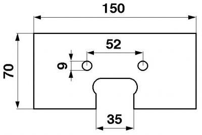 JAG34-0004 Łopatka gumowa 4-przekładki JAG PREMIUM