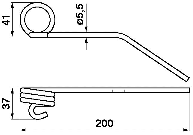 JAG01-0048 Sprężyna motowidła