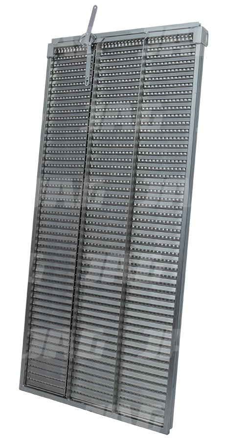 JAG25-0011 Sito żaluzjowe ocynkowane dolne, lamela-10mm