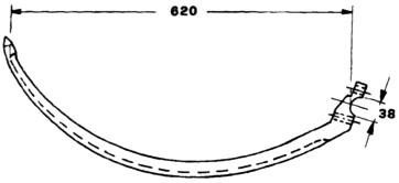 JAG51-0012 Iglica stalowa JAG PREMIUM, MASSEY FERGUSON 584717M92