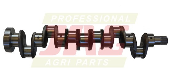 JAG99-0008 Wał korbowy Perkins na simmering 6.354-2 frez/uszczelniacz 3637424M91 - Forged (Strona rozrządu: 1 otwór, 1 wpust, kołnierz koła zamachowego: 12 otworów)