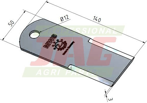 JAG41-0061 Nóż sieczkarni stały MWS Germany