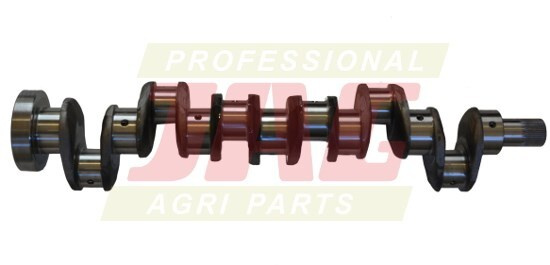 JAG99-0008 Wał korbowy Perkins na simmering 6.354-2 frez/uszczelniacz 3637424M91 - Forged (Strona rozrządu: 1 otwór, 1 wpust, kołnierz koła zamachowego: 12 otworów)
