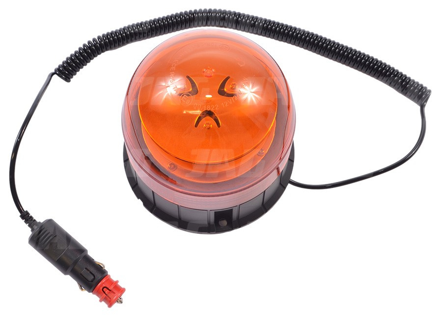 JAG96-0092 Lampa Błyskowa, 39LED, 12-24V, R65, R10, Uchwyt na magnes JAG