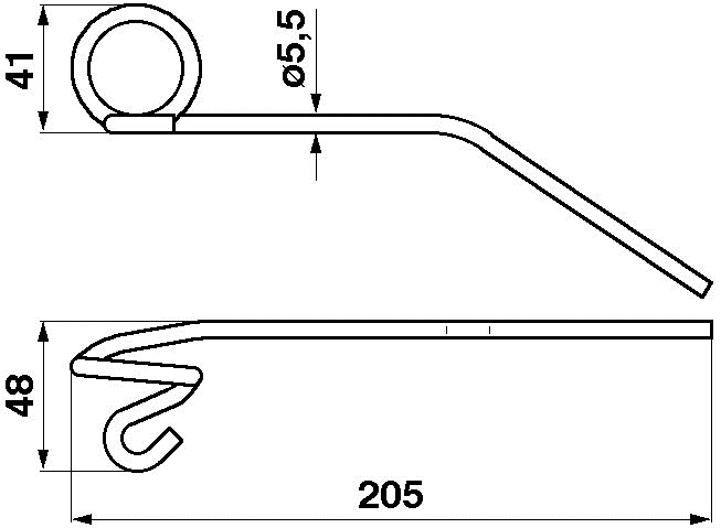 JAG01-0047 Sprężyna motowidła