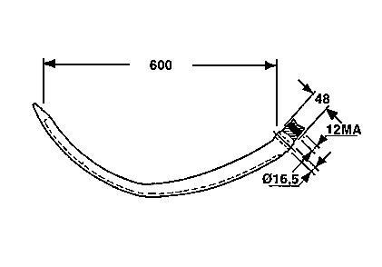 JAG51-0018 Iglica stalowa JAG PREMIUM, NEW HOLLAND 535624 80535624