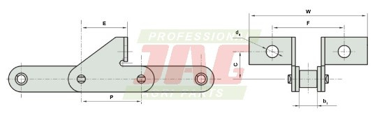 38.4RSDJ2A Łańcuch 120 rolek 4,60mb ROLLON-SOLID
