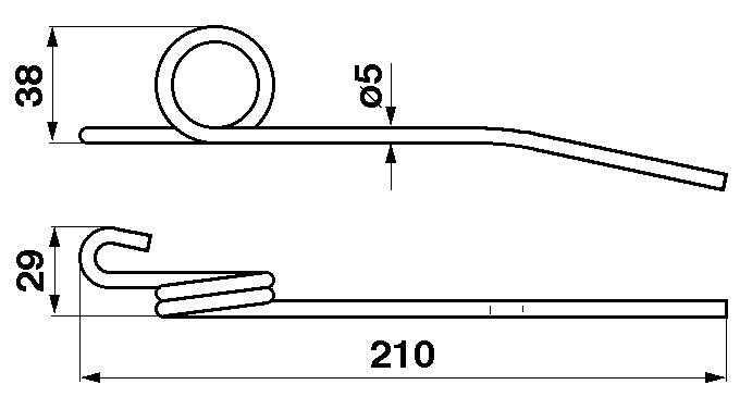 JAG22-0015 Sprężyna motowidła