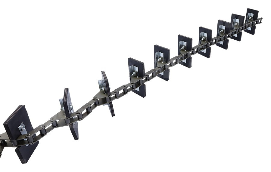 JAG04-0080 Przenośnik łańcuchowy kompletny (łopatki skręcane) JAG, CLAAS 0006788540 0006788542