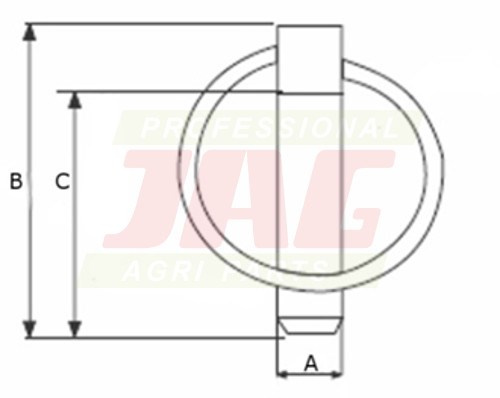 JAG98-0123 Zawleczka 12 mm