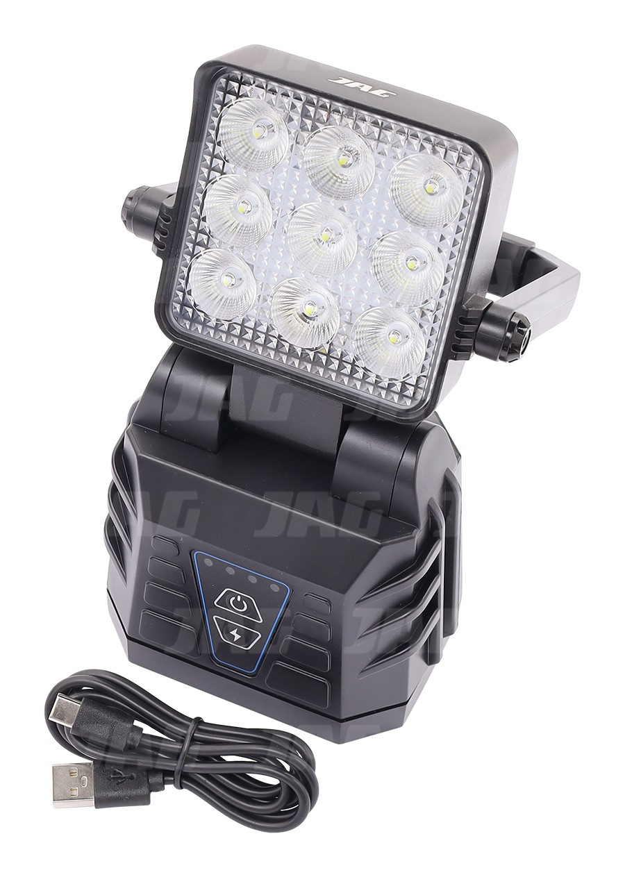 JAG96-0101 Ładowarkowa lampa robocza z uchwytem na magnes