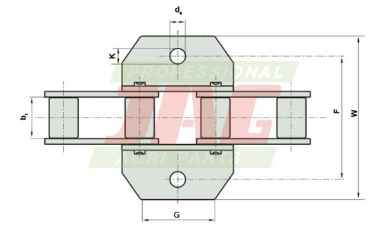 JAG04-0066 Przenośnik pochyły słomy ROLLON-SOLID