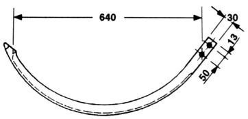 JAG51-0027 Iglica aluminiowa JAG PREMIUM, WELGER 1115.22.08.23 1115220823