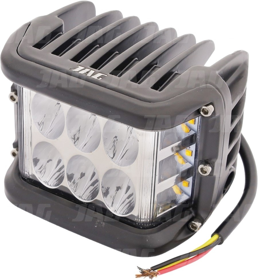 JAG96-0083 Lampa robocza LED, 27W, 12-24 V, 9 EPISTAR LED, Prostokątna, Lampa ostrzegawcza JAG