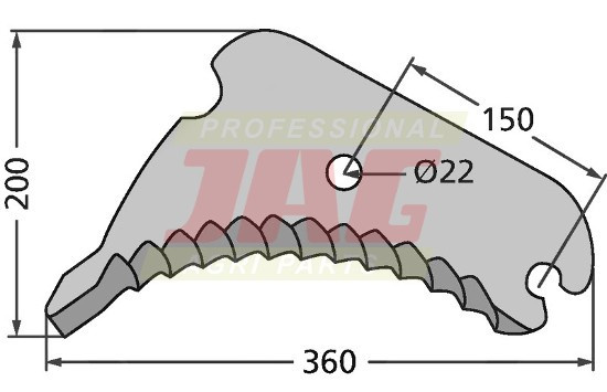 JAG50-0051 Nóż prasy, DEUTZ FAHR 06579559 JAG JAG50-0051