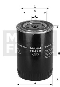 JAG60-0012 Filtr oleju MANN FILTER