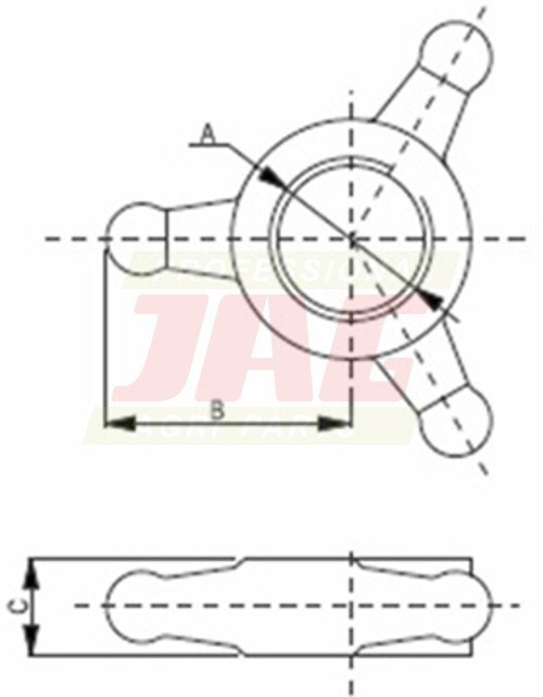 JAG98-0639 Nakrętka kontrująca gwiazdowa, GRANIT PARTS 20012179