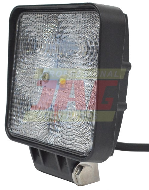 JAG96-0032 Lampa robocza LED, 15W, 10-30V, 5 EPISTAR LEDx3W, FLOOD, Kwadratowa JAG