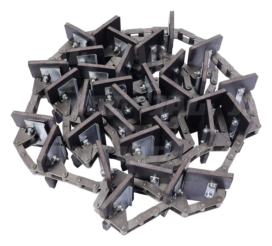 JAG04-0076 Przenośnik łańcuchowy kompletny (łopatki skręcane) JAG