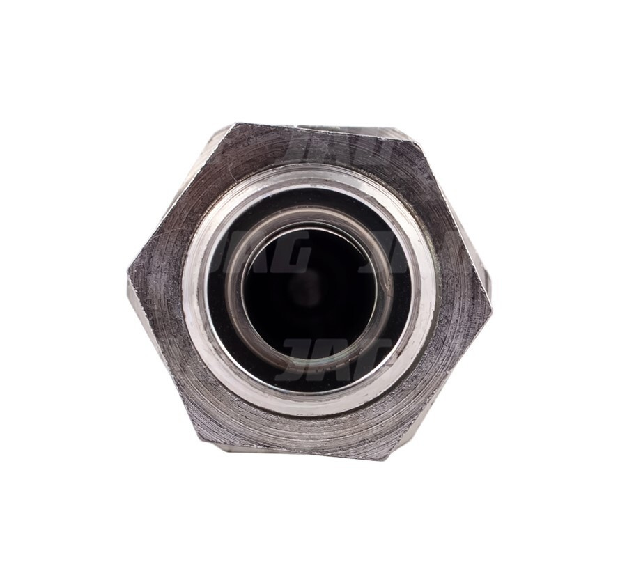 JAG95-0084 Szybkozłącze hydrauliczne grzybkowe-wtyczka grodziowa z gwintem zewnętrznym, DN12,5, M18X1,5, 12L, ISO7241-A