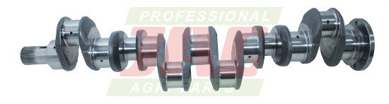 JAG99-0007 Wał korbowy Perkins 6cyl frez/sznur 3637472M91 (Strona rozrządu: 1 otwór, 1 wpust, kołnierz koła zamachowego: 6 otworów)